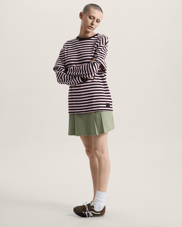 Vans - Twofer Long Sleeve T-Shirt, Woman, Pink, Size: L (obrázek 6)