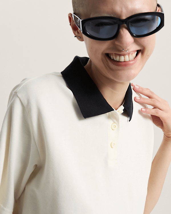 Vans - Swing Knit Polo Shirt, Woman, White, Size: L (obrázek 7)