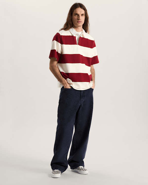 Vans - Rugby Shirt, Woman, Burgundy, Size: S (obrázek 8)