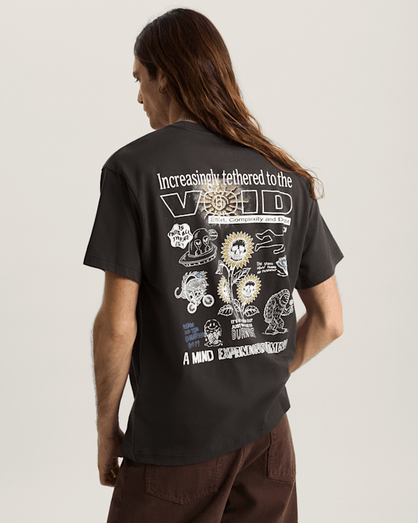 Vans - TETHERED SS TEE Faded Black, Man, Black, Size: L (obrázek 4)