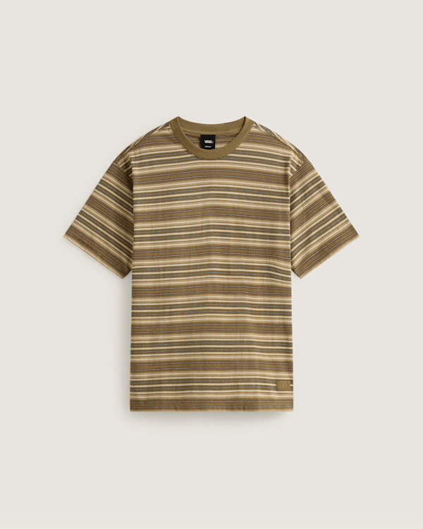 Vans - Ringer Striped Knit Shirt, Man, Beige, Size: XXL