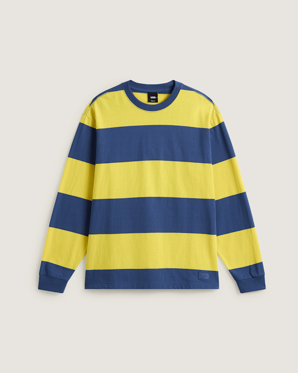 Vans - Rugby Stripe Long Sleeve Shirt, Man, Yellow, Size: XXL