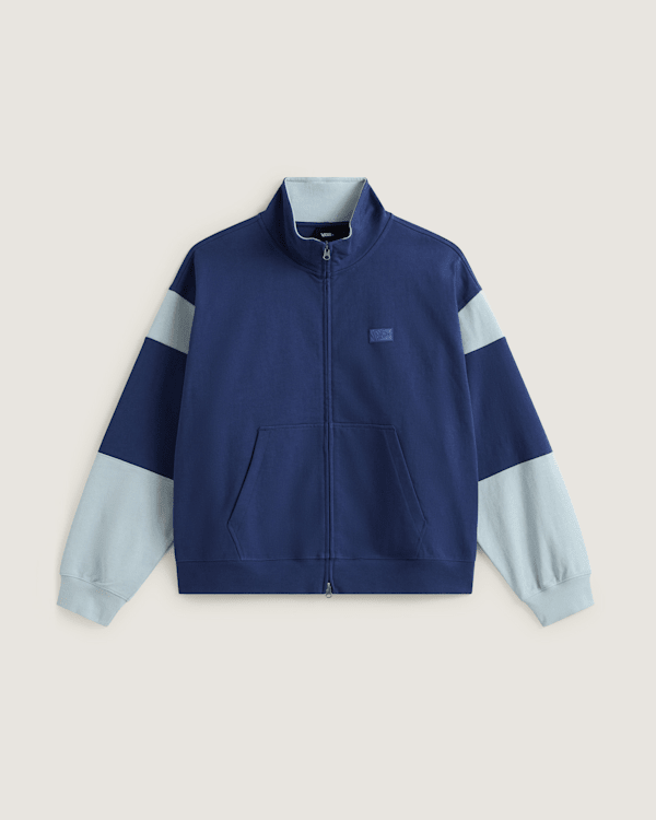 Vans - Retro Sport Mock Neck Full Zip, Man, Blue, Size: L