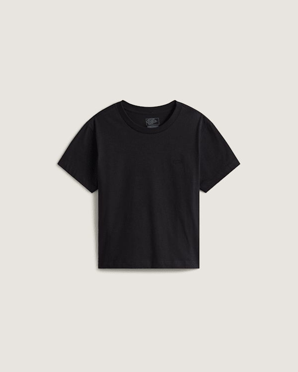 Vans - Salton Crew T-Shirt, Woman, Black, Size: XS