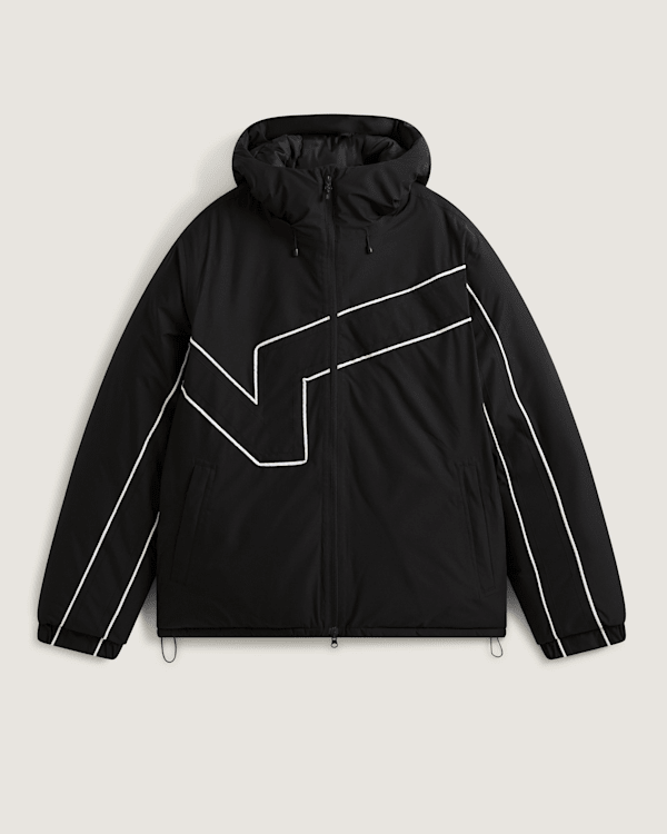 Vans - 90's Big Block Hooded Puffer Jacket, Man, Black, Size: XL