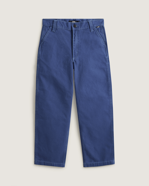 Vans - Chore Mid Rise Straight Trousers, Woman, Blue, Size: 29