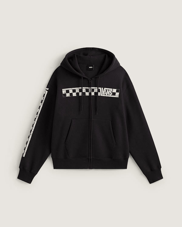Vans - Vans Racing Full Zip Hoodie, Man, Black, Size: M