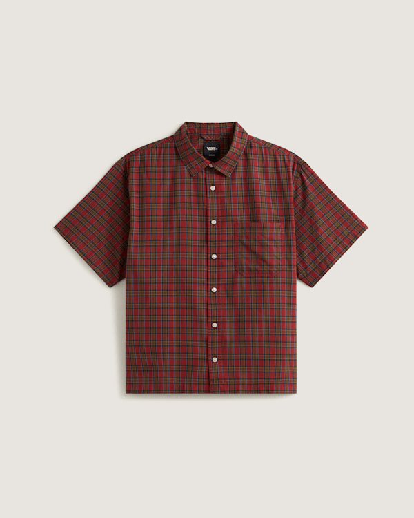 Vans - Larkspur Timber Plaid Shirt, Man, Red, Size: XXL
