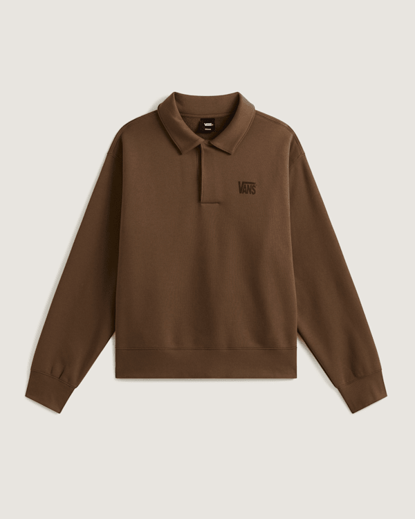 Vans - Polo Fleece Pullover, Man, Brown, Size: L