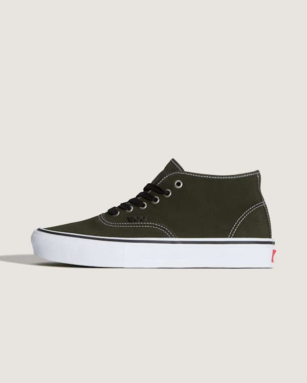 Vans - Skate Authentic Mid Shoes, Man, Green, Size: 6