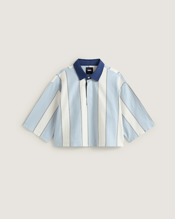 Vans - Becky Rugby Shirt, Woman, Blue, Size: XXS