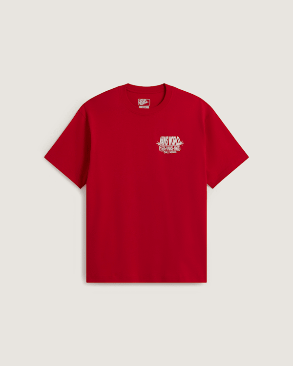 Vans - Vans World Intl SS Tee RACING RED, Man, Red, Size: L