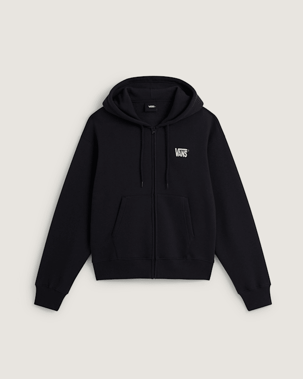 Vans - Stretch Logo Zip Pullover Hoodie, Man, Black, Size: L