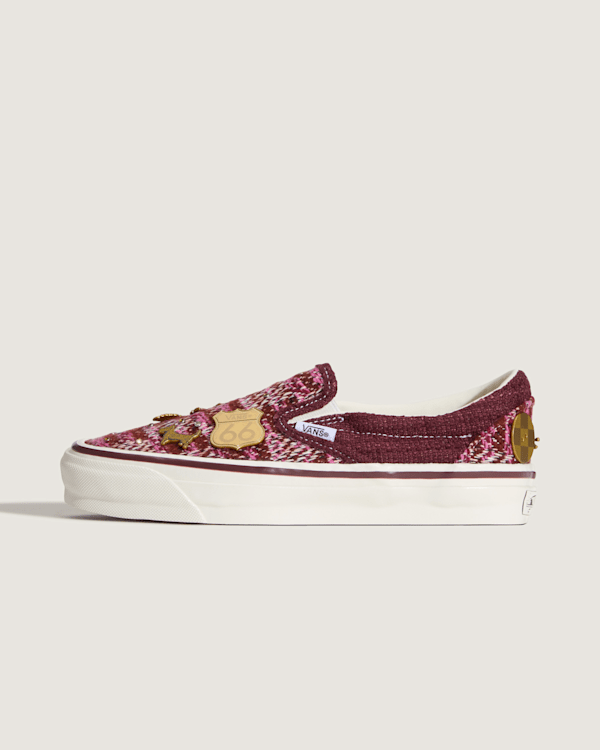 Vans - Premium Classic Slip-On Shoes, Man, Pink, Size: 2.5