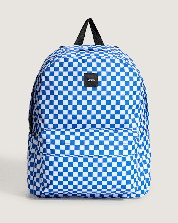 Vans - Old Skool Checkerboard Backpack, Blue, Size: One size