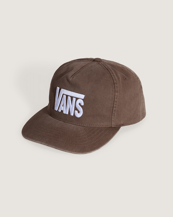 Vans - Stretch Logo Snapback Hat, Man, Brown, Size: One size