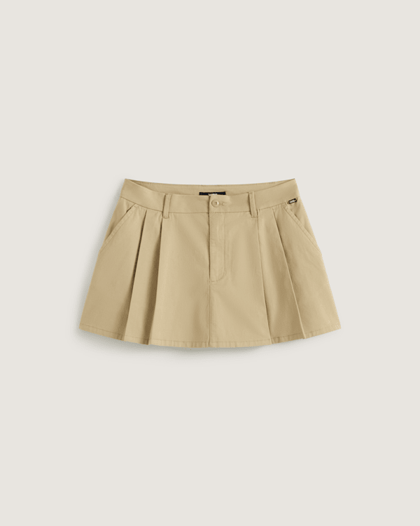 Vans - Authentic Chino Mini Skirt, Woman, Beige, Size: 23