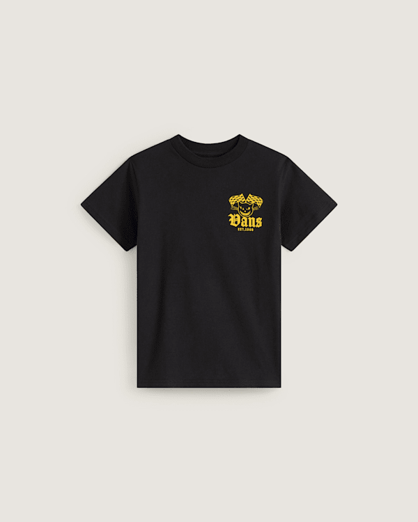 Vans - T-shirt Cat Club Enfant, Noir, Taille: 7-8A