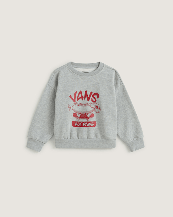 Vans - Kids Hot Dawg Crew Sweatshirt (2-8 years), Grey, Size: 4-5Y