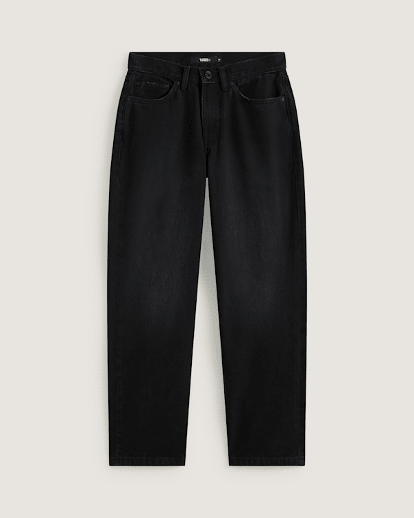 Vans - Check-5 Mid Rise Straight Trousers, Woman, Black, Size: 22