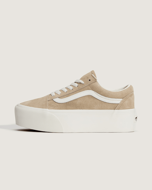 Vans - Old Skool Platform Shoes, Man, Beige, Size: 42