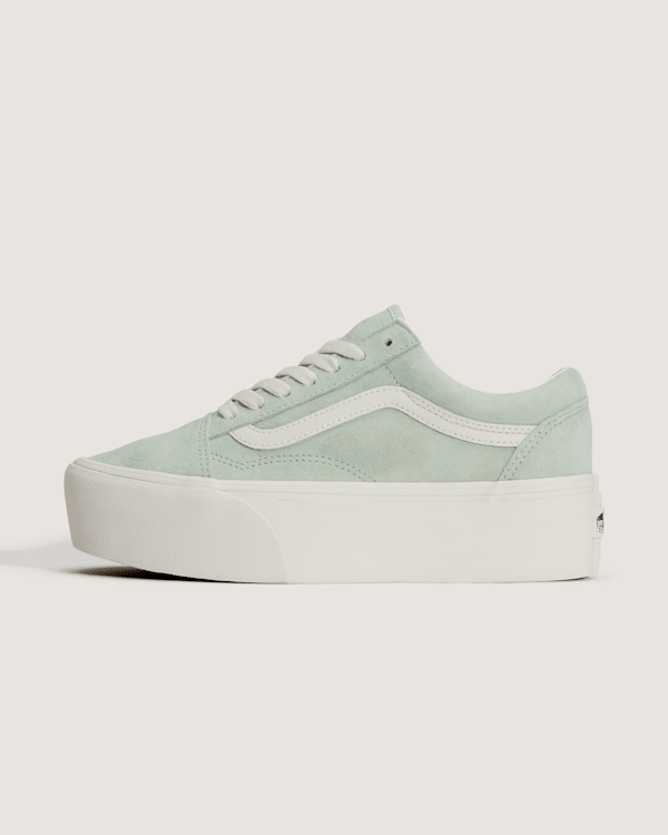 Vans - Old Skool Plateauschuhe, Herren, Grün, Größe: 42.5