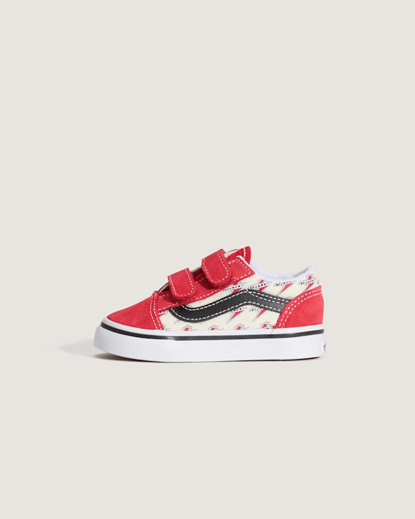 Vans - Toddler Old Skool V Shoes (1-4 years), Red, Size: 21