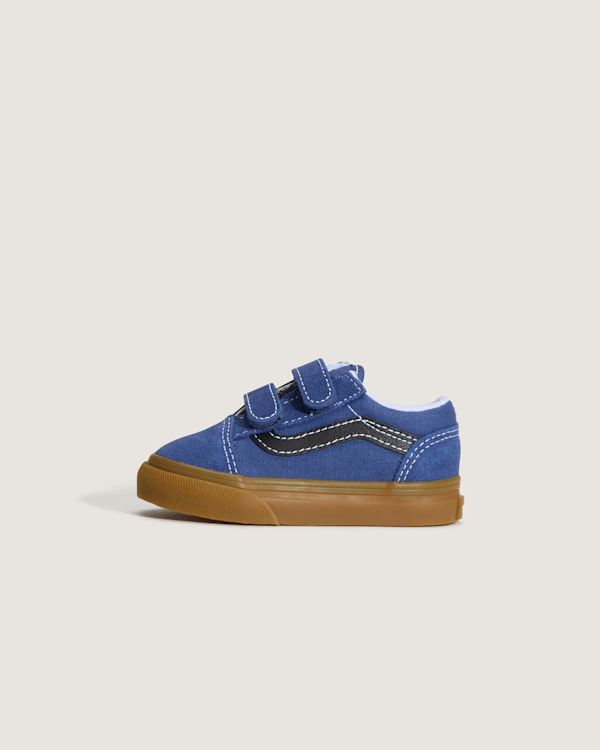 Vans - Toddler Old Skool V Shoes (1-4 years), Blue, Size: 1.5