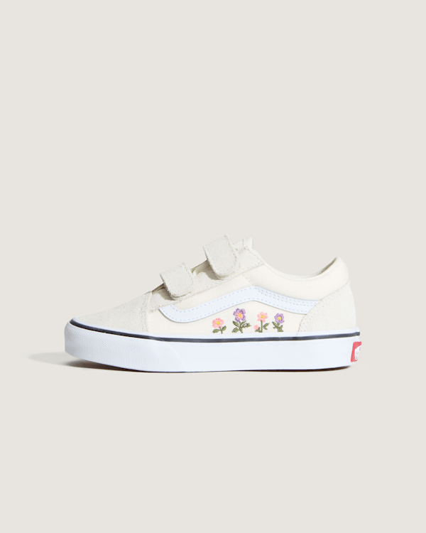 Vans - Kids Old Skool V Shoes (4-8 years), White, Size: 31