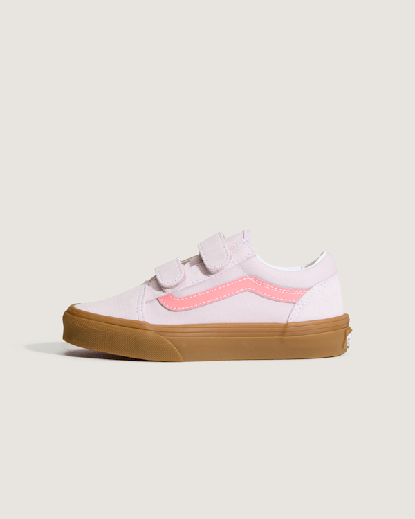Vans - Kids Old Skool V Shoes (4-8 years), Pink, Size: 31.5