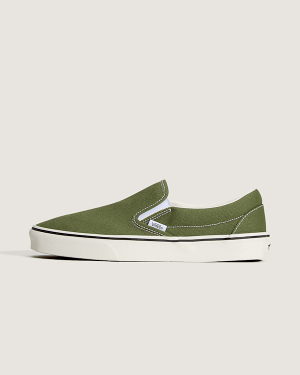 Vans - Classic Slip-On Shoes, Man, Green, Size: 2.5