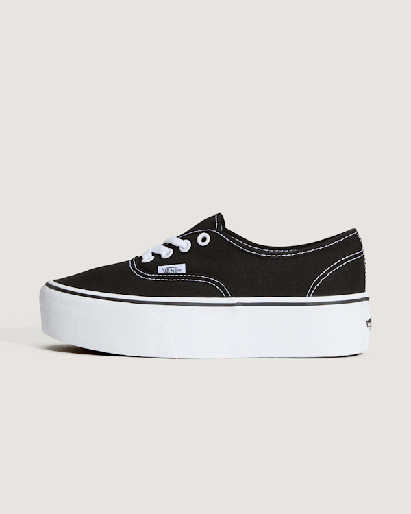 Vans - Authentic Platform Schuhe, Damen, Schwarz, Größe: 34.5