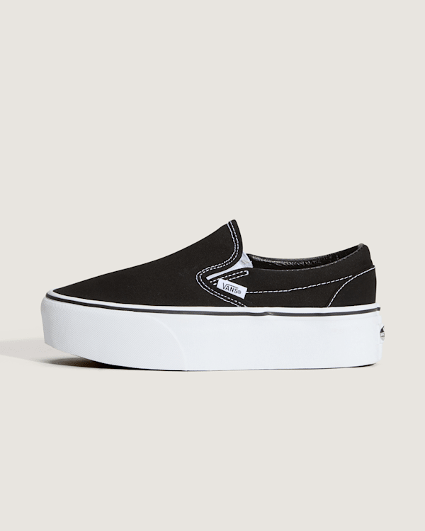 Vans - Classic Slip-On Platform Schuhe, Damen, Schwarz, Größe: 44.5