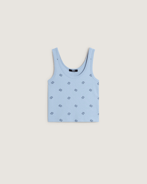 Vans - Lilly Printed Tank, Woman, Blue, Size: L