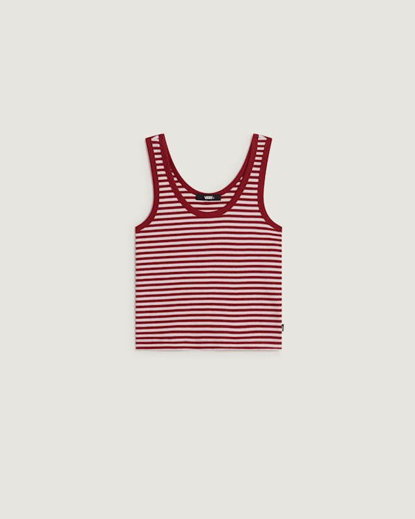 Vans - Lilly Stripe Tank, Woman, Red, Size: XXS