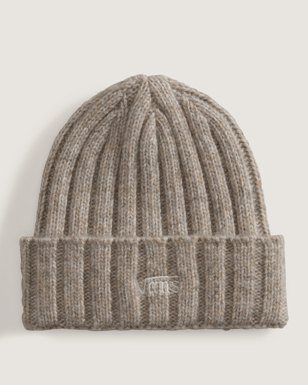 Vans - Covey Tall Cuff Beanie Almond Crisp, Man, Beige, Size: One size