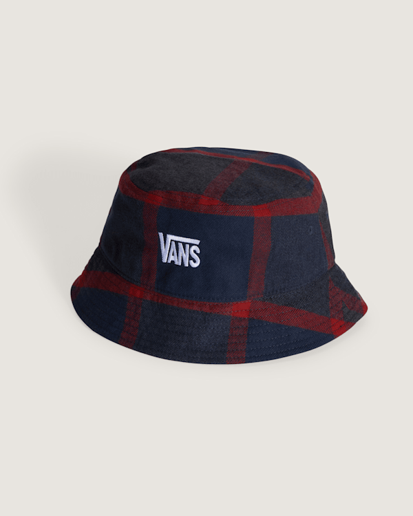 Vans - Stretch Logo Bucket Hat Parisian Night/PppyEmbr, Man, Red, Size: L/XL