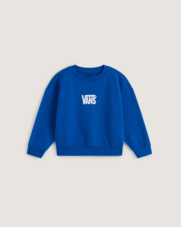 Vans - Kids Stretch Logo Crew Sweatshirt (2-8 Years), Blue, Size: 2-3Y