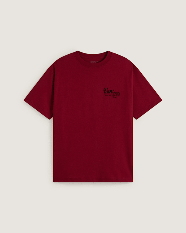 Vans - High Roller T-Shirt, Man, Burgundy, Size: L