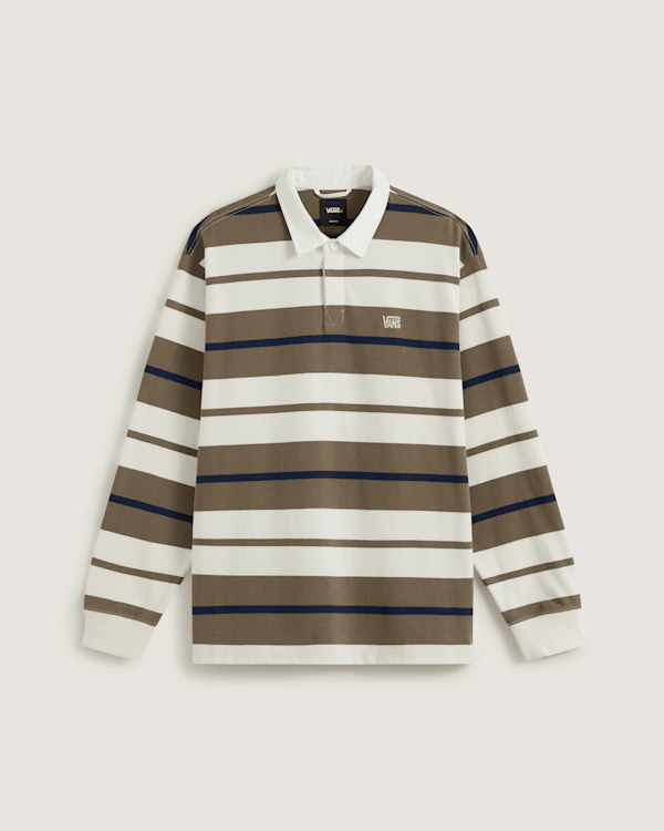 Vans - Fly High Long Sleeve Rugby Shirt, Man, Brown, Size: XS
