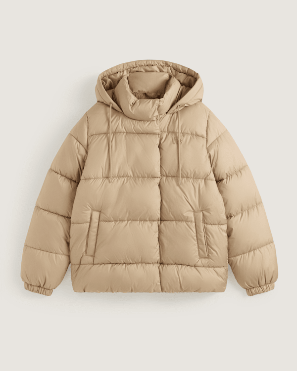 Vans - Hillgate Regular Length Puffer Incense, Woman, Beige, Size: XXS