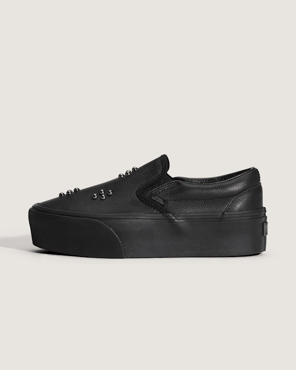 Vans - Classic Slip-On Platform Shoes, Man, Black, Size: 4