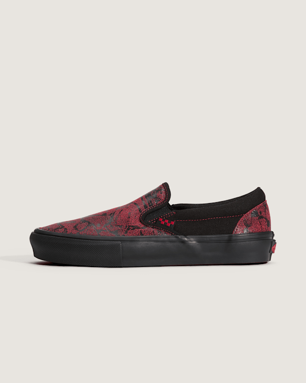 Vans - Skate Slip-On Shoes, Man, Red, Size: 5.5