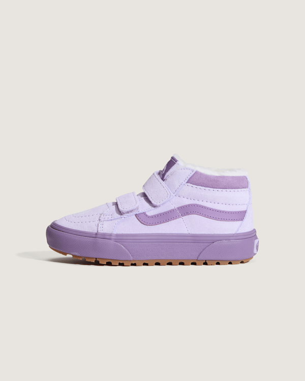 Vans - Kids Sk8-Mid V Insulated Shoes (4-8 years), Purple, Size: 13