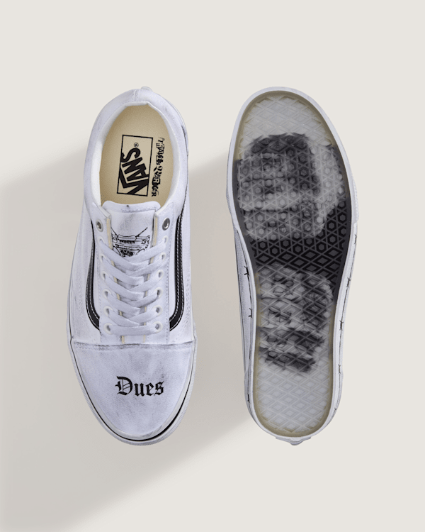 Vans - Vans X Travis Barker Old Skool Shoes, Man, White, Size: 46 (obrázek 5)