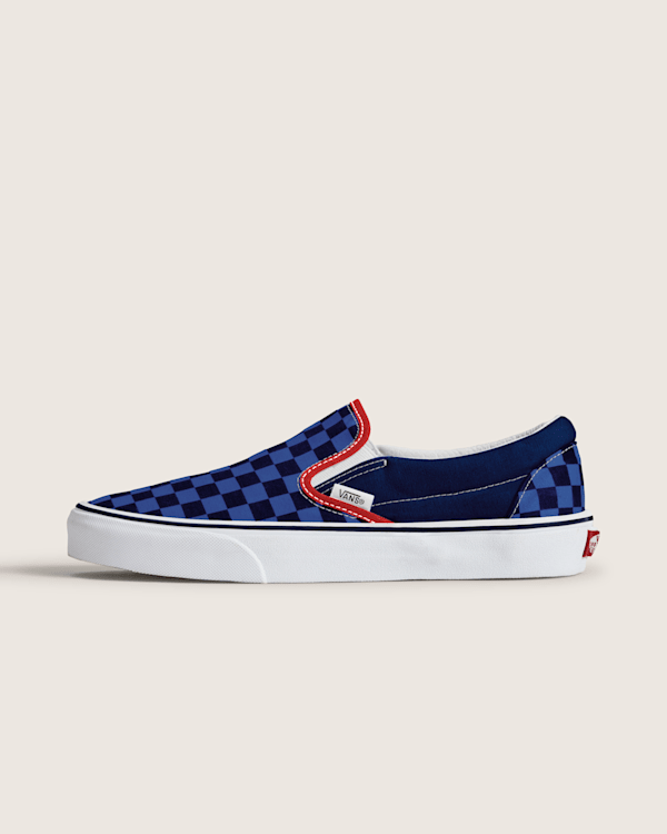 Vans - Classic Slip-On Shoes, Man, Blue, Size: 40