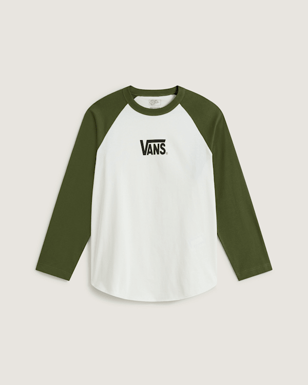 Vans - Core Raglan Langarm-T-Shirt, Herren, Grün, Größe: XS