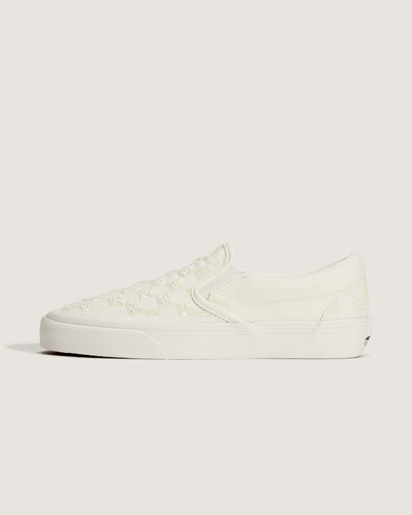 Vans - Classic Slip-On Shoes, Man, White, Size: 8