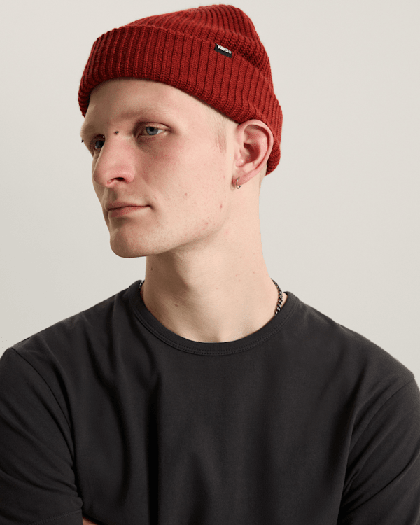 Vans - Core Basic Cuff Beanie, Man, Red, Size: One size (obrázek 4)