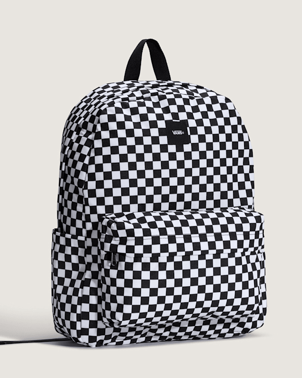 Vans - Old Skool Check Backpack, Black, Size: One size (obrázek 3)